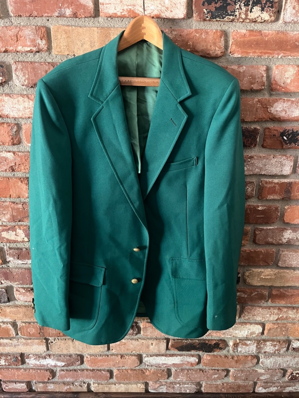 Hardwick Clothes Deep Green Masters Blazer Fits Medium
